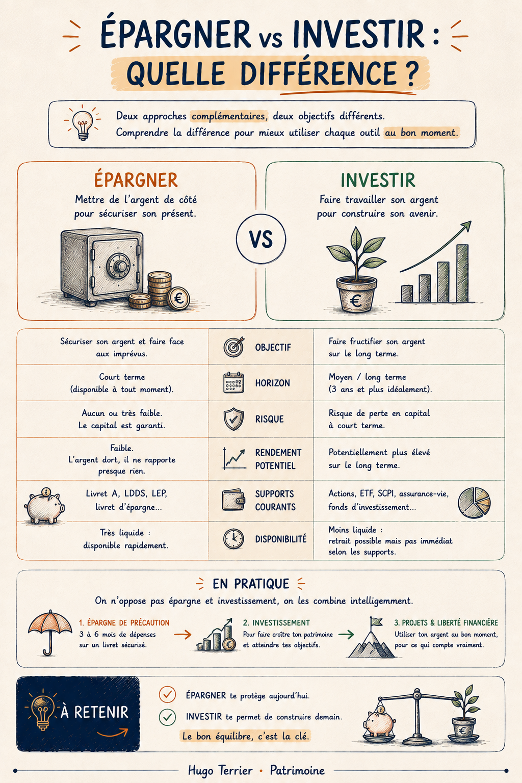 Fiche pédagogique : épargner ou investir